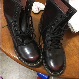 Red doc martens size 6 - slightly worn.